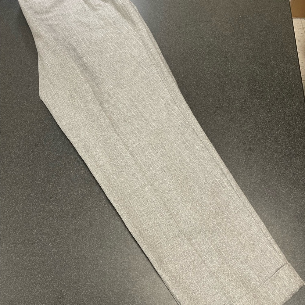 Anne Klein Gray Women's Dress Pants Size M Elastic Waist